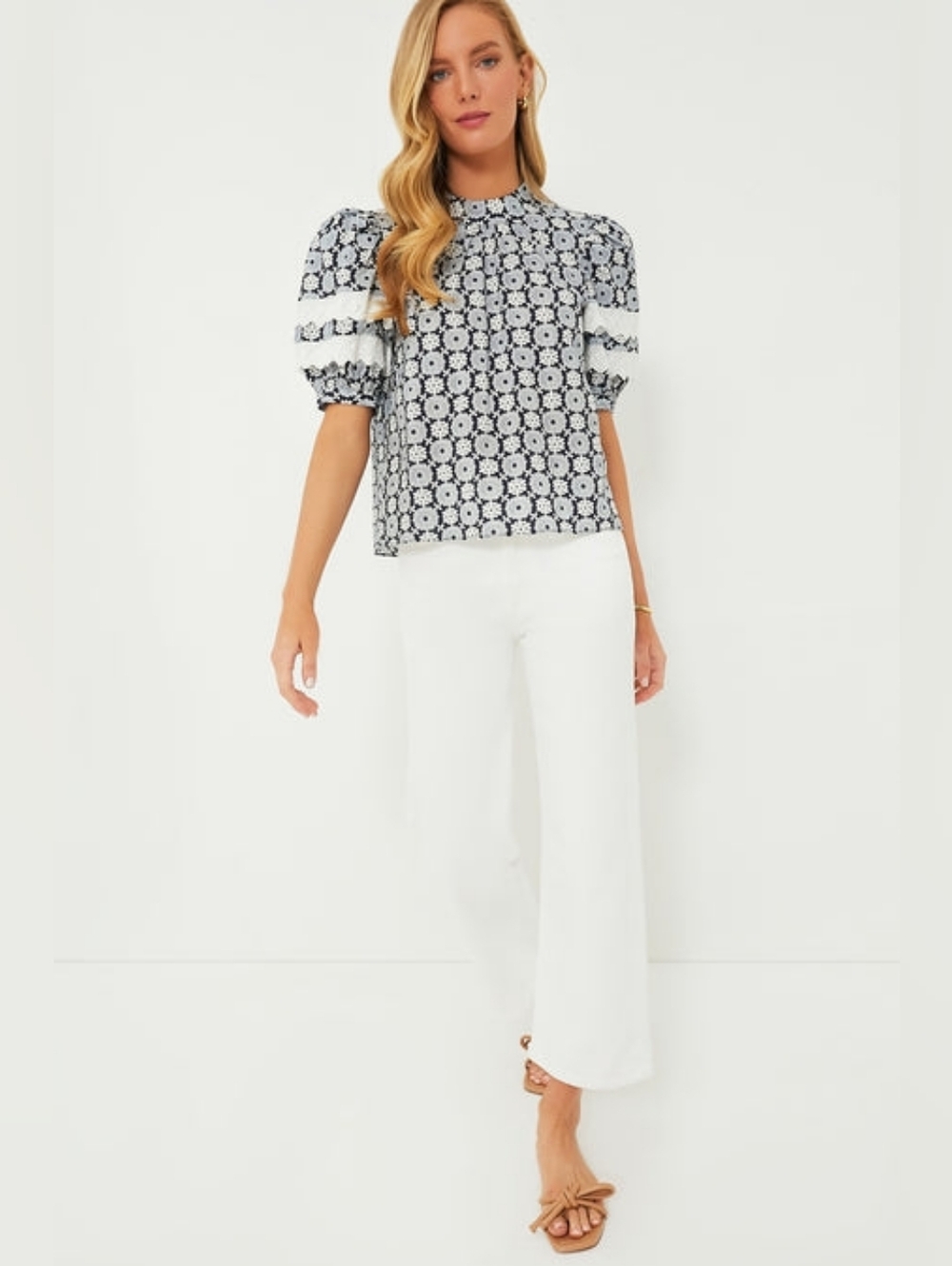 Tuckernuck Hyacinth House Geo Gigi High Neck Top XS